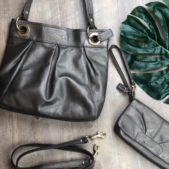 coach pewter purse
